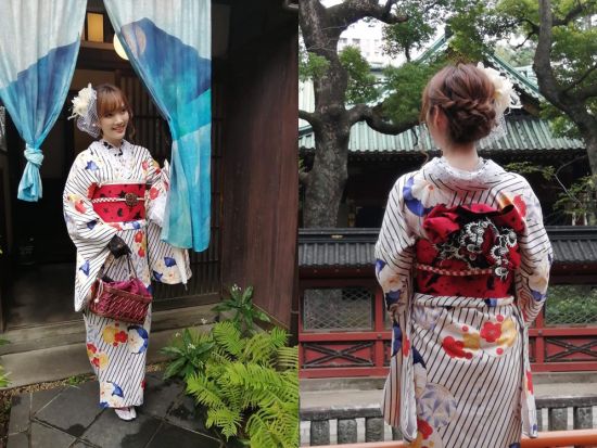 着物レンタル 雷門徒歩2分！大正ロマンを感じるモダンまたはレース着物で浅草を散策＜浅草＞by サクラフォトスタジオ