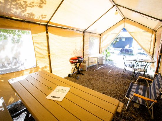 グランピングコテージ1泊2日　水上キャンプ場リバーストーン　バギーorカヌーor山菜狩り付きプラン有＜BBQディナー＆朝食付／温泉割引券付き／みなかみ＞