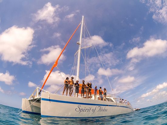 spirit of aloha catamaran big island