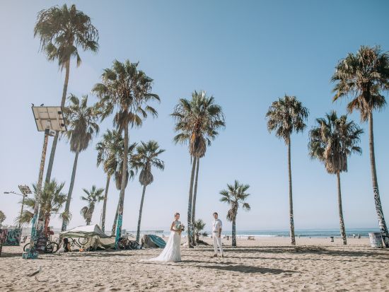 フォトウェディング　ベニスビーチ＆ベニスサインで撮影！選べるプラン＜150カット／日本語＞