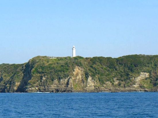 with ocean　勝浦灯台