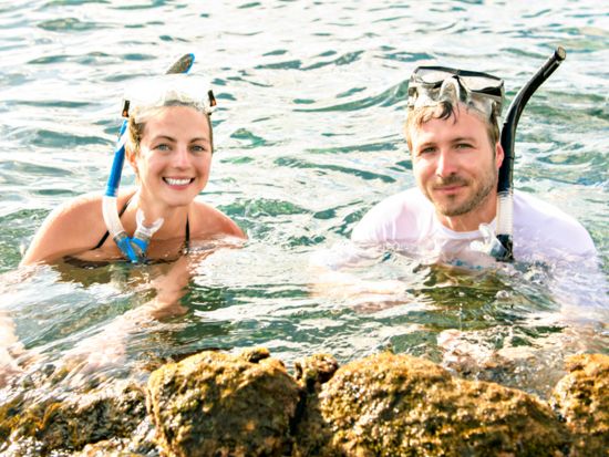 シュノーケルセット貸出しサービス　ハナウマ湾まで車で5分の好立地！シュノーケリングセットをレンタルしたい方におすすめ＜ココマリーナショッピングセンター＞