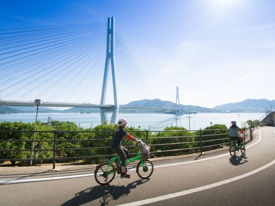 しまなみE-BIKE らく旅パス　電動自転車でのサイクリング＆クルージングでしまなみ海道の絶景を満喫！＜日帰り／尾道発着＞