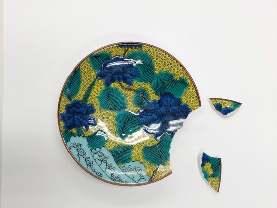 割れている状態