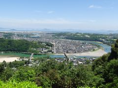 ロープウェイ山頂からの眺め1岩国