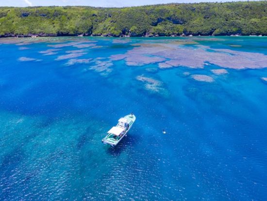 宮古島 青の洞窟ボートシュノーケリングツアー  ビジャスリーフにも立ち寄り！＜半日／午前・午後／伊良部島＞byエコガイドカフェ