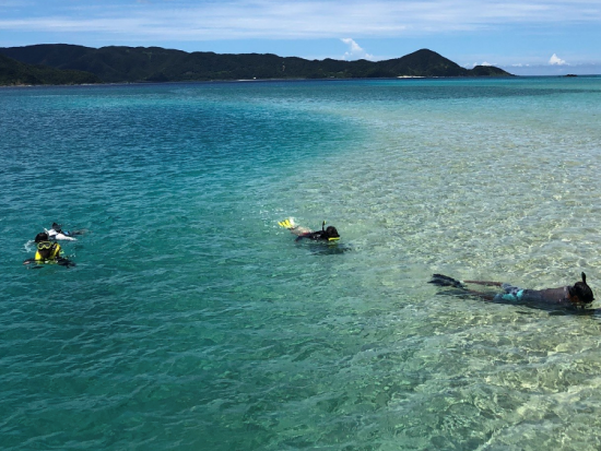 ボートシュノーケル SUP コウトリビーチ上陸ツアー 人気のマリンアクティビティを一度に楽しめる ＜龍郷町＞ by ON SHORE