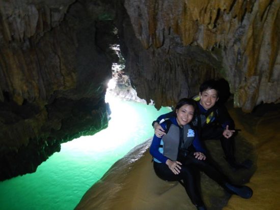 パンプキン鍾乳洞＋ウミガメシュノーケリング＋マリンアクティビティ　アクティブな1日を過ごす充実のマリンツアー！＜写真付き／少人数制／宮古島＞