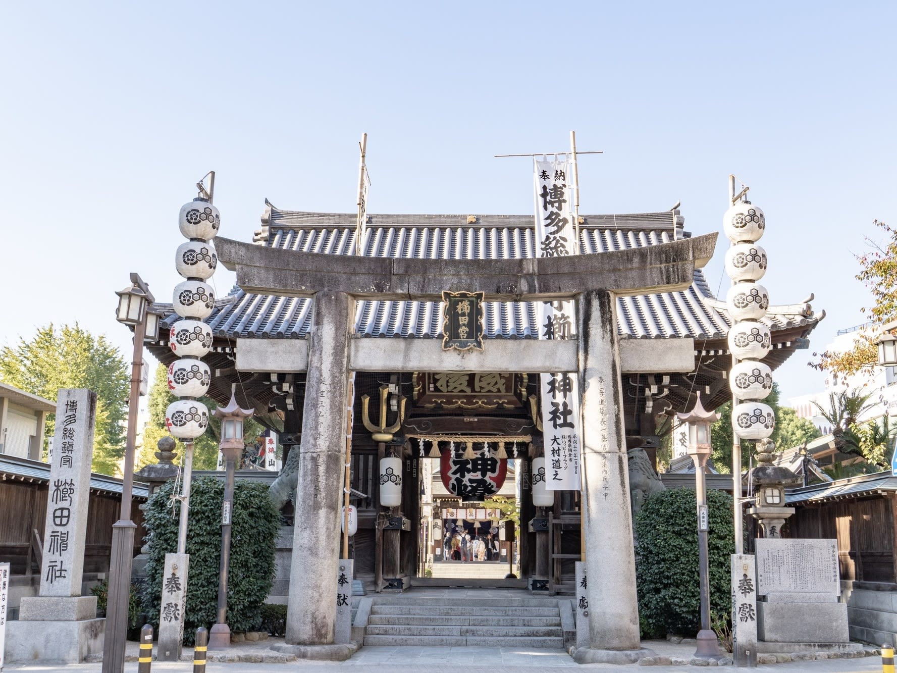 貸切観光タクシー】福博まちあるきコース 櫛田神社＋東長寺＋柳橋連合 