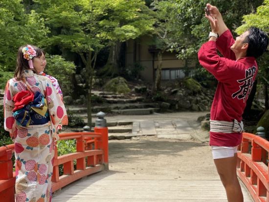 人力車観光  厳島神社＋大聖院＋紅葉谷＋千畳閣など＜選べるコース（12分～120分）／ガイド付／宮島＞by えびす屋 宮島店