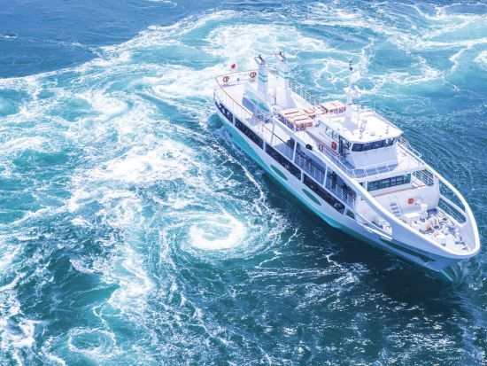 貸切2都市周遊ツアー　鳴門＆徳島の市内観光！　うずしお観潮船＋徳島城＋阿波十郎兵衛屋敷＋霊山寺＋ドイツ館＋藍の館＜7時間／1～9名／徳島市発＞