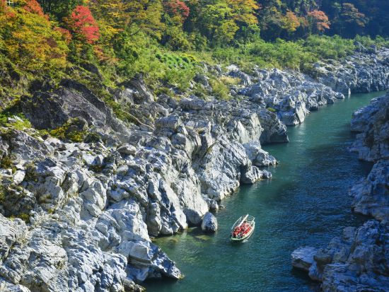 貸切3都市周遊ツアー　三好・美馬・阿波を制覇！　大歩危峡遊覧船＋かずら橋＋うだつの町並＋阿波の土柱　日本三大秘境と世界三大土柱＜8時間／1～9名／徳島市発＞