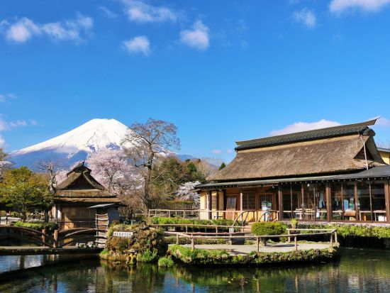 貸切観光タクシー　富士河口湖＋冨士御室浅間神社＋富士山パノラマ温泉＜4時間／1～9名／甲府市・笛吹市・甲斐市・中央市発＞