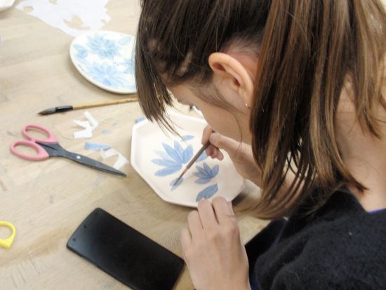 和紙染め体験　涼しげで趣のあるオリジナルプレート作り＜2時間／中目黒駅から徒歩5分＞ by 千秋工房