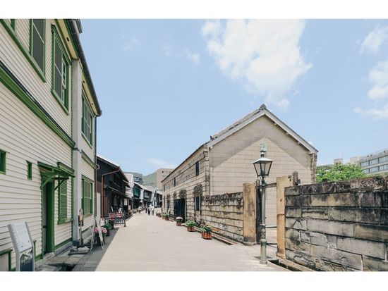 出島商館跡（車窓）