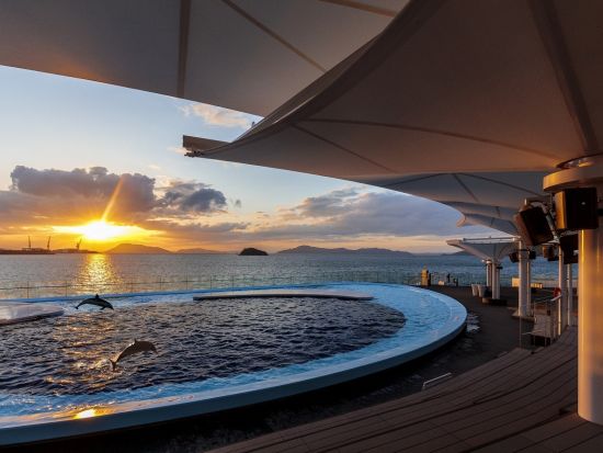 高級クルーザーで行く！塩飽諸島めぐりクルーズ＋四国水族館＋本島の伝統建築散策＜貸切／8時間／昼食付／高松港発＞