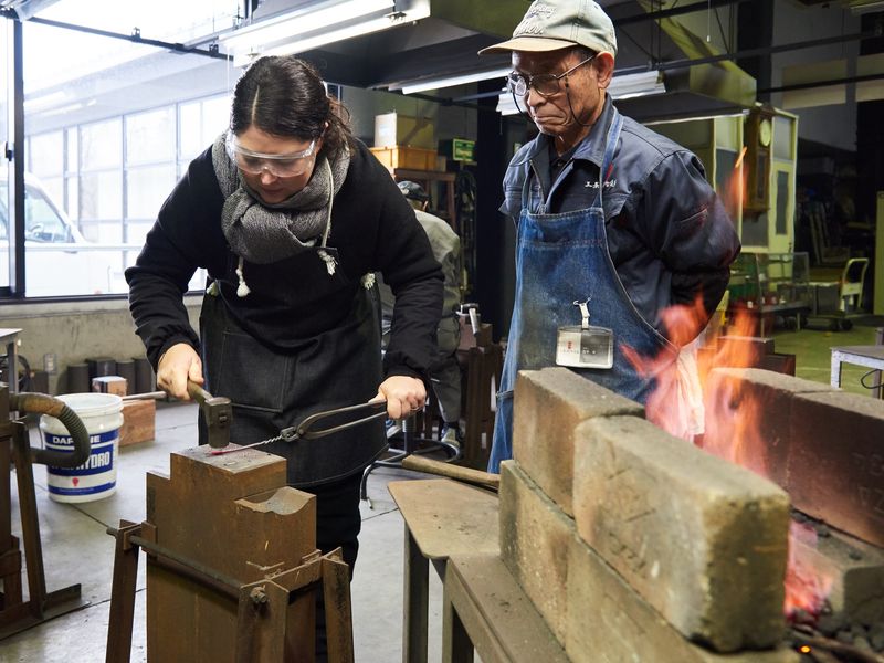 燕三条鍛冶道場製作体験