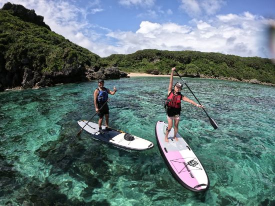 美ら島海道SUPまたはカヤックツアー　SUP＋カヤック＋シュノーケリングのセットプランもご用意！＜うるま市＞