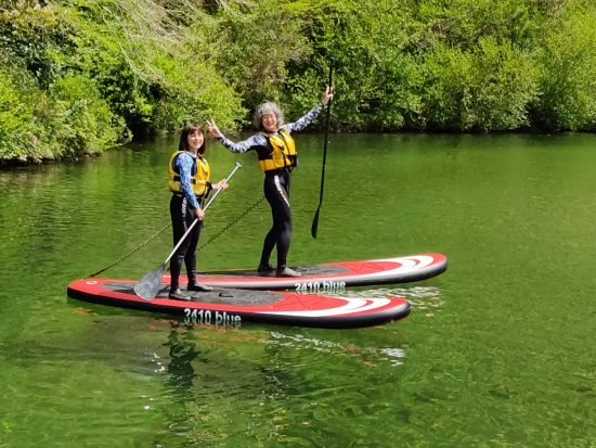 仁淀ブルーでSUP宙船（そらふね）体験 人気カフェスイーツ無料券プレゼント＜用具レンタル付／仁淀川町＞