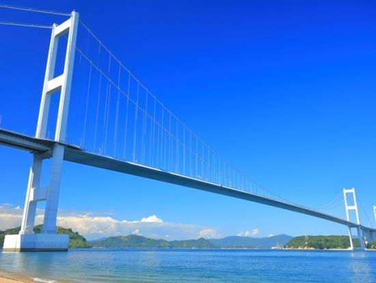 ガイドがご案内！しまなみ海道サイクリングツアー 電動アシスト付きE-BIKEで周遊＜昼食＆軽食付き／10月～4月／広島空港・JR新尾道駅・JR尾道駅発＞