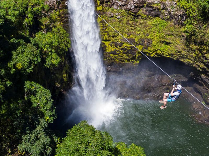 Hawaii Zipline Tours - Big Island Waterfall & Rainforest Zip Adventure  tours, activities, fun things to do in Big Island(Hawaii)｜VELTRA
