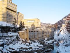 定山溪温泉 温泉街2