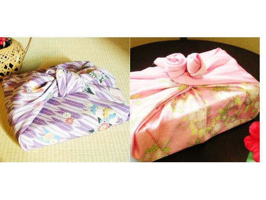 風呂敷包み方レッスン 友禅染体験付きプランもあり by 京友禅体験工房 丸益西村屋