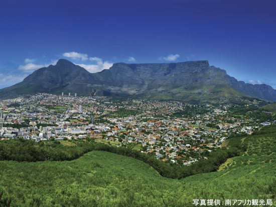 テーブルマウンテンを電動マウンテンバイクでサイクリング　初心者にもおすすめ！＜混載／英語／ケープタウン発＞