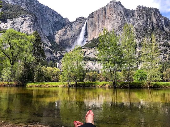 River-Resting Yosemite Falls Valley-Spring_By X