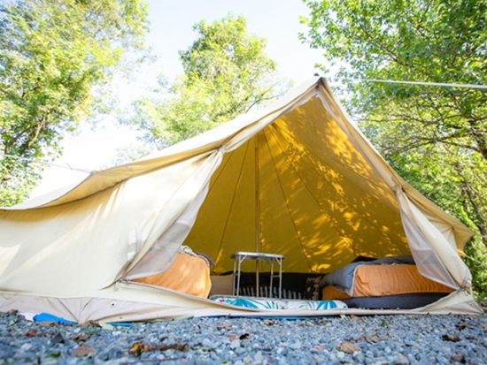 【愛犬連れOK】TIPIグランピング　BBQ＆ドームテントキャンプ宿泊体験　ワンちゃんと楽しめるラフティング付きプラン有＜1泊2日／送迎付／みなかみ＞