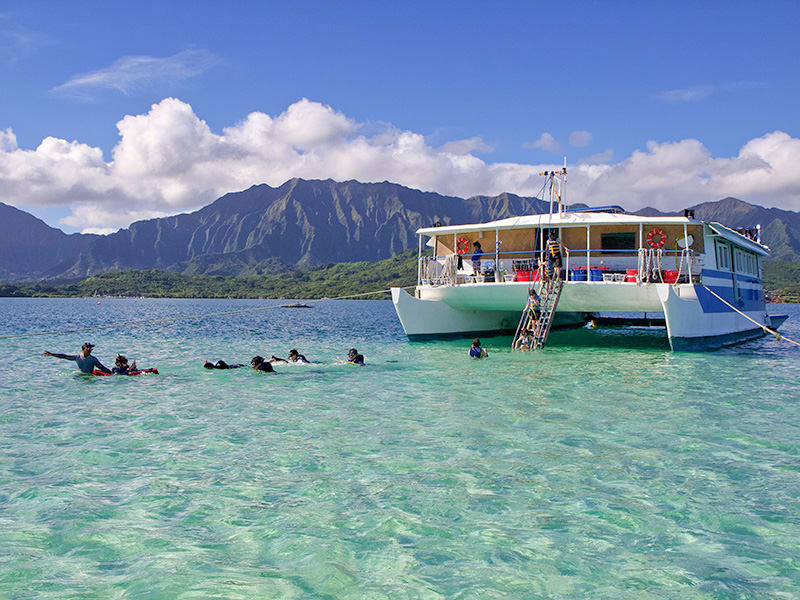 Kaneohe Bay Sandbar Ocean Sports Adventure with Snorkel, Kayak, SUP & Live  Music tours, activities, fun things to do in Oahu(Hawaii)｜VELTRA