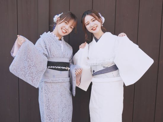 着物レンタル プレミアムレース着物プラン SNSで人気急上昇中のトレンドスタイルで古都巡り＜京都四条店＞ by 京あるき