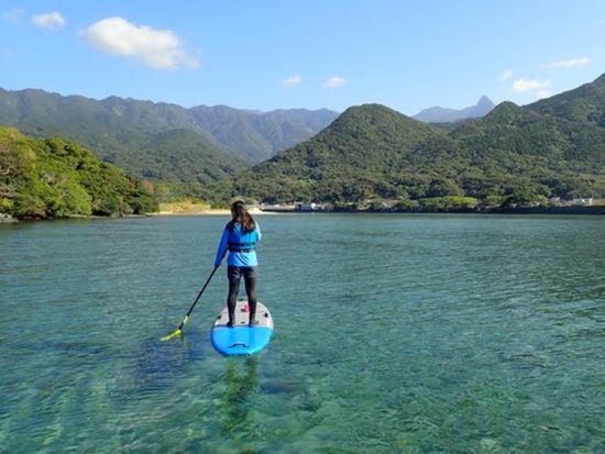 SUP半日ツアー  シュノーケリング・体験ダイビングがセットになった1日プランもあり by 屋久島ガイドクラブ
