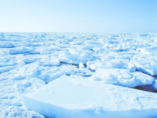 知床流氷ウォーク　ドライスーツで流氷にドボン！世界遺産知床半島に冬限定で訪れる流氷の上を散策＜午前・夕方／2～3月／斜里町ウトロ地区送迎可＞by ピッキオ