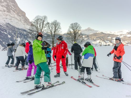 グリンデルワルト 1日スキー教室　レンタル用具＆1日リフト券付き ＜12～4月／レベル：初級者／英語インストラクター／グリンデルワルトまたはインターラーケン発＞