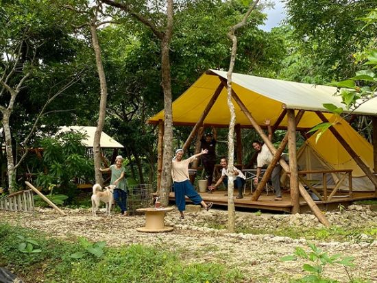プライベートグランピング　石垣の森の案内人たちと過ごす1組限定エコキャンプ　アクティビティのセットリクエストもOK＜石垣島＞