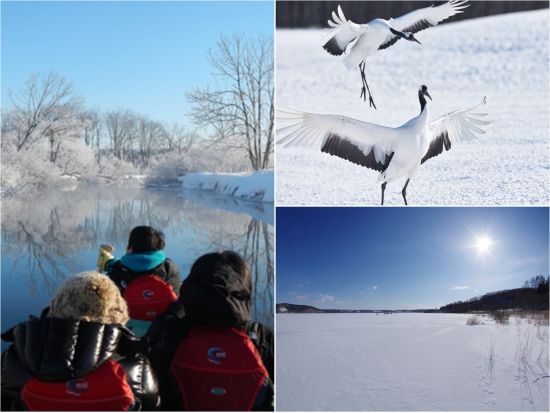 釧路湿原カヌー＆塘路湖 氷上トレッキング1日ツアー 冬の釧路湿原を満喫！1日1組貸切プライベートツアー＜釧路市内無料送迎／12～3月＞by ヒーリングカヌー釧路