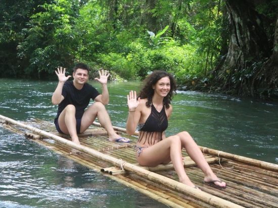 【カオラック発】エレファントケア体験＆竹いかだ川下り｜エコで楽しむ半日ジャングルサファリ＜午前・午後／送迎・食事付／英語ガイド＞