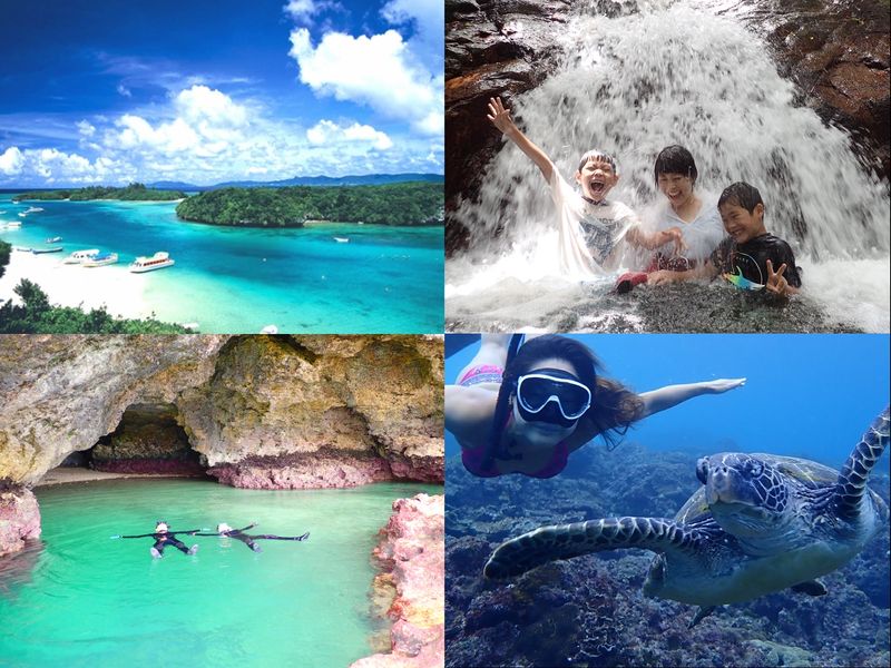 人気3大スポット 川平湾 青の洞窟 滝壺とシュノーケリング 半日自然も海も大満喫ツアー 市街地送迎可 石垣島発 石垣島 八重山の観光 オプショナルツアー専門 Veltra ベルトラ