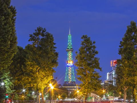 さっぽろテレビ塔展望台入場券　地上90.38mから間近に見える大通公園・札幌の絶景を一望！＜通年／札幌市＞