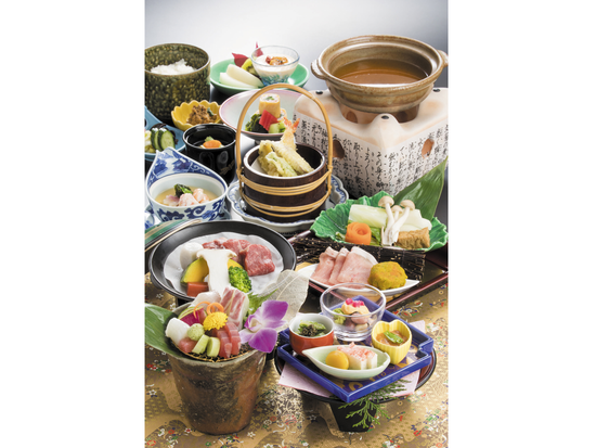 湯喜扇白扇 夕食メニュー_