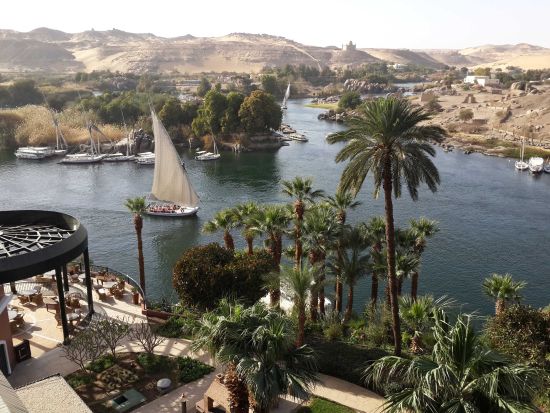 ナイル川セーリング　伝統的な帆掛け舟 ファルーカ乗船体験＜英語／送迎付／アスワン発＞