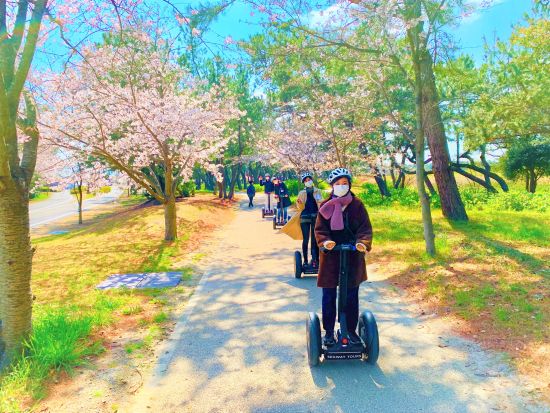 セグウェイツアー 海の中道海浜公園内を巡る！動植物、花や潮風のにおいなど歩きでは気付かない新しい発見に出会おう！写真データプレゼント＜2時間半／福岡市＞