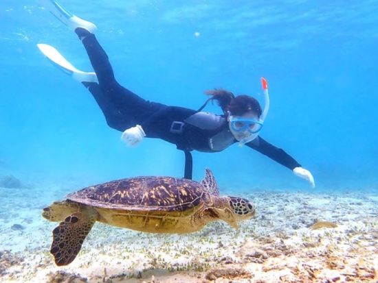 スキンダイビング　1枠1組限定の貸切制でマイペースに自由に泳げる素潜り体験　写真＆動画無料プレゼント！＜3時間／笠利町＞by OCEANZ