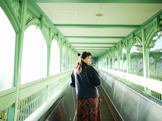 グラバー園 動く歩道@カメラガールズ