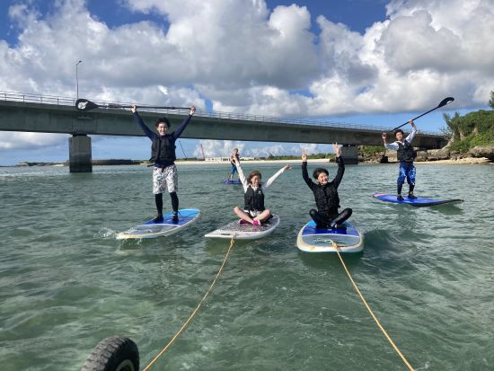 ユニの浜SUPツアー ドローン撮影無料！ 宮古島の絶景を眺めながら幻の島「ユニの浜」を目指す！ 小型ボート並走でSUP初心者も安心◎＜3時間／宮古島＞