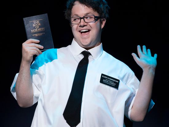 Cody as Cunningham in The Book of Mormon