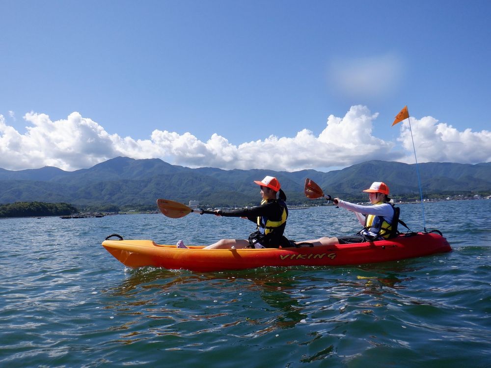 佐渡島 カヤック・SUP体験 佐渡汽船両津から車で5分 日本百景の加茂湖 