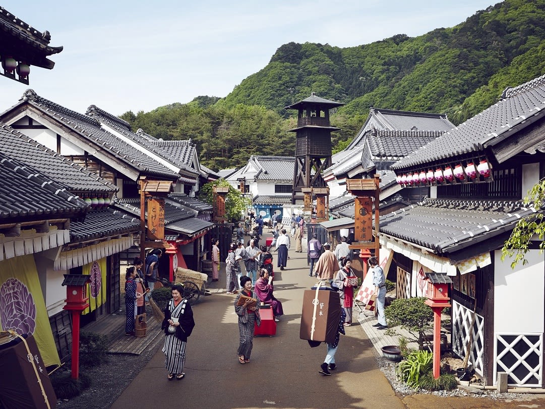 EDO WONDERLAND 日光江戸村 通行手形 武家屋敷や宿場町、商家の並ぶ