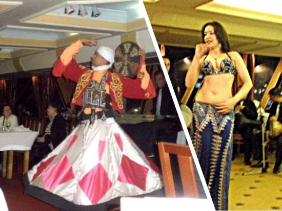 カイロの夜景を堪能！ナイル川ディナークルーズ＆ベリーダンスショー＜英語／専用車送迎付／チップ込／カイロ発＞